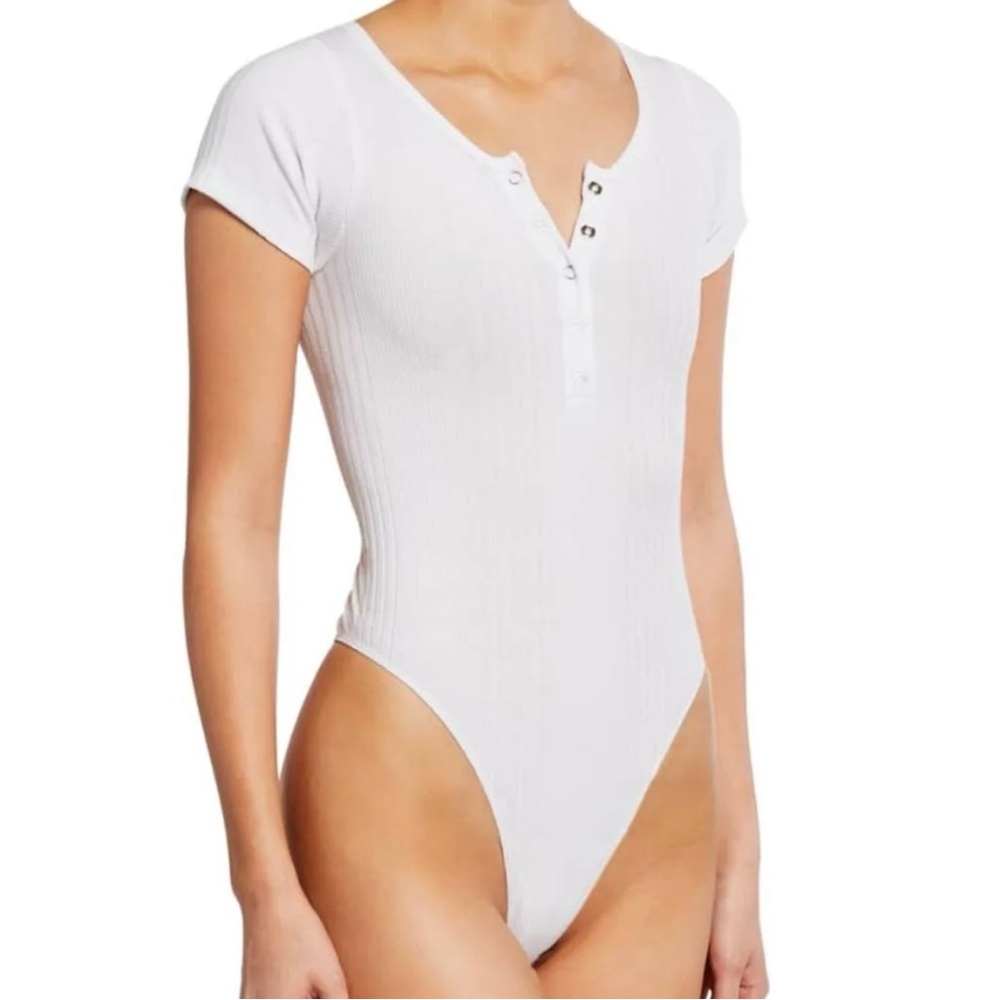 RE/DONE Henley bodysuit size S